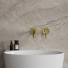 внешняя часть смесителя для умывальника Omnires Y скрытого монтажа brushed brass (Y1215HROBSB)