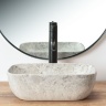 washbasin Rea Camelia Light Stone 25x36 grey (REA-U0362)