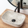 washbasin Rea Camelia Light Stone 25x36 grey (REA-U0362)