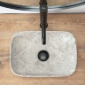 washbasin Rea Camelia Light Stone 25x36 grey (REA-U0362)