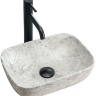 washbasin Rea Camelia Light Stone 25x36 grey (REA-U0362)