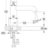 Mezclador de lavabo Omnires Y cromado (Y1210NCR)