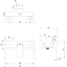 Omnires Slide chrome shower mixer (SL7740CR)