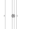 shower set Omnires Ribbon chrome (RIBBON-SCR)