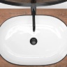 Lavabo Rea Cleo 60,5x41 blanco y negro (REA-U6210)