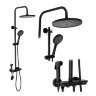 shower system Rea Max black (REA-P6615)