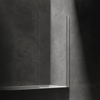 Cortina de ducha Omnires Kingston de 70 x 150 cm, cromada/transparente (XHE85CRTR)