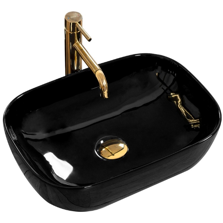 Lavabo Rea Belinda 33,5x46,5 negro (REA-U8490)