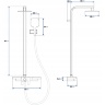 shower system Rea Igor chrome (REA-P5000)