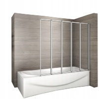 Cortina de ducha Rea Idea 120x140 cristal transparente (REA-W0850)