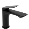 Mezclador de lavabo Rea Avalon bajo, negro (REA-B1117)