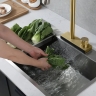 kitchen mixer tap Rea Conor with pull-out spout, gold brush (REA-B6312)
