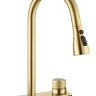 kitchen mixer tap Rea Conor with pull-out spout, gold brush (REA-B6312)