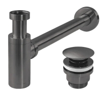 сифон для умывальника Rea, с донным клапаном click-clack, tytan (REA-A1562)