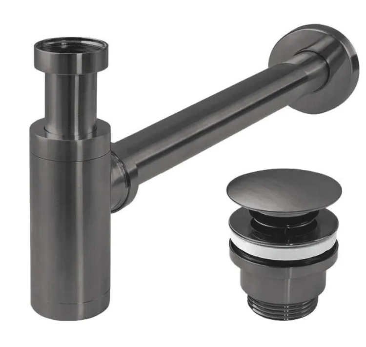 сифон для умывальника Rea, с донным клапаном click-clack, tytan (REA-A1562)