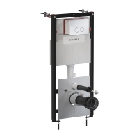 инсталляция Omnires Strongframe, панель смыва MINIMAL, polished chrome (STFWC1M-RCR)