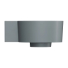 умывальник Omnires Ovo M+ 34,5х33,5 угловой, левый, matt ash grey (OVO335UWLAG)