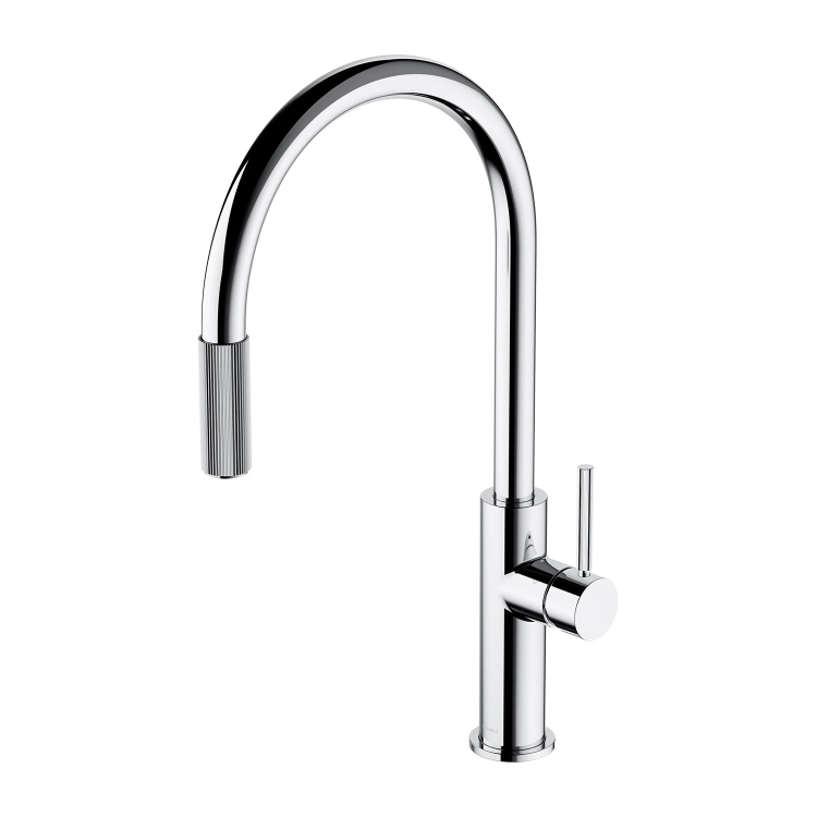 смеситель для кухни Omnires Switch на две воды с выдвижным изливом, polished chrome (SW9059CR)