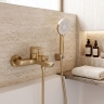 смеситель для ванны Rea Logan brushed gold (REA-B2227)