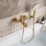 смеситель для ванны Rea Logan brushed gold (REA-B2227)