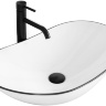washbasin Rea Royal Black Edge 36x62,5 white (REA-U8569)