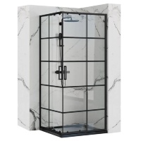 Cabina de ducha Rea Concept Black 90x90 cristal transparente (REA-K5478)