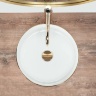 Lavabo Rea Sami 36x36 borde dorado (REA-U6758)