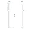 Shower holder Rea gold (REA-P5981)