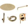 Conjunto de ducha empotrado Rea Lungo dorado (REA-P4110)