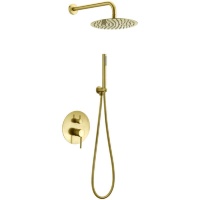 Conjunto de ducha empotrado Rea Lungo dorado (REA-P4110)