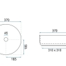 Lavabo Rea Sami 37x37 verde mate (REA-U4567)