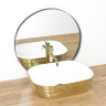 washbasin Rea Floria 51x41 gold/white (REA-U0027)