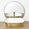 washbasin Rea Floria 51x41 gold/white (REA-U0027)