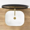 washbasin Rea Floria 51x41 gold/white (REA-U0027)
