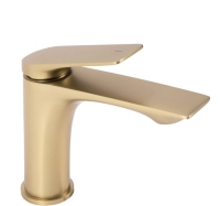 Mezclador de lavabo bajo Rea Avalon, oro cepillado (REA-B2703)