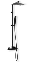 Sistema de ducha Rea Milan negro (REA-P7000)