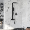 Sistema de ducha Rea Milan negro (REA-P7000)