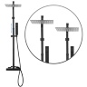 Sistema de ducha Rea Milan negro (REA-P7000)
