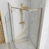 Cabina de ducha Rea Diamond 100x100 cristal de seguridad dorado transparente (REA-K6616)