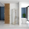 Cabina de ducha Rea Diamond 100x100 cristal de seguridad dorado transparente (REA-K6616)