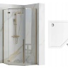 Cabina de ducha Rea Diamond 100x100 cristal de seguridad dorado transparente (REA-K6616)