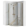 Cabina de ducha Rea Diamond 100x100 cristal de seguridad dorado transparente (REA-K6616)
