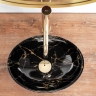 Lavabo Rea Sofia 27x35 mini mármol negro brillo (REA-U6963)