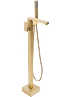 Mezclador de baño Rea Tery de pie, cepillado dorado (REA-B5307)