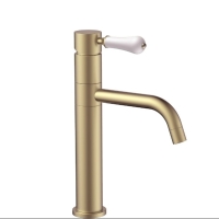 Mezclador de lavabo Rea Serra dorado mate (REA-B1144)