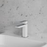 Mezclador de lavabo Omnires Parma blanco (PM7410CRB)