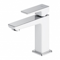 Mezclador de lavabo Omnires Parma blanco (PM7410CRB)