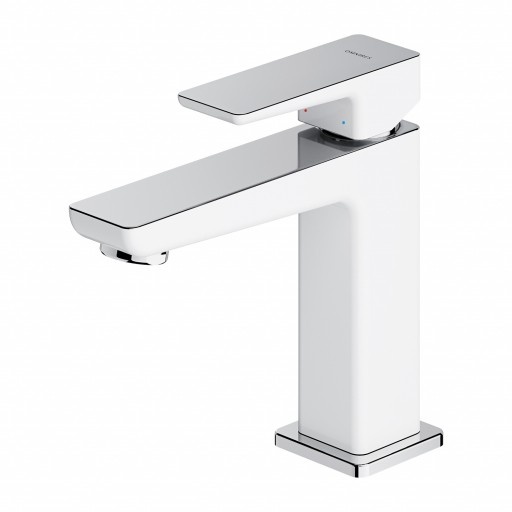 Mezclador de lavabo Omnires Parma blanco (PM7410CRB)