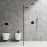 Sistema de ducha Omnires Y negro (SYSY18BL)