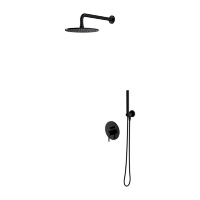 Sistema de ducha Omnires Y negro (SYSY18BL)